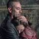Negan (Jeffrey Dean Morgan) comforts Lydia (Cassady McClincy), outcast to outcast.